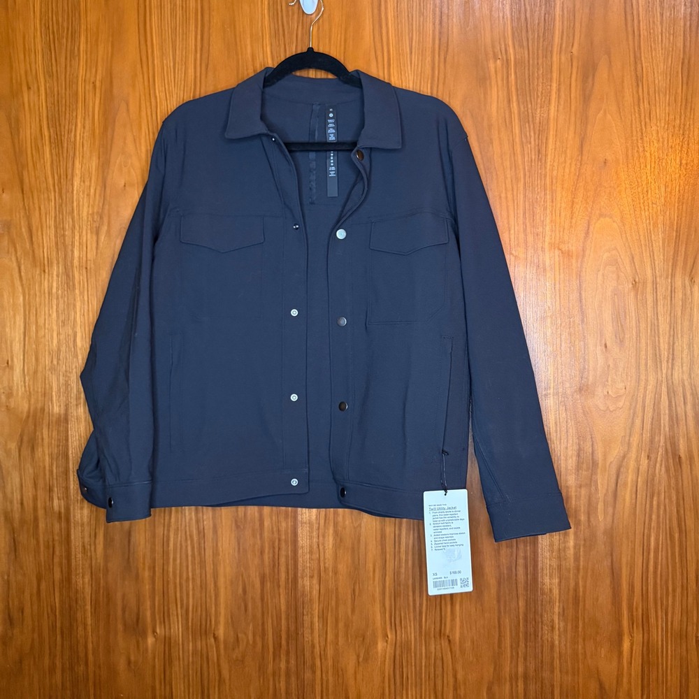 NWT Lululemon Twill Utility Jacket Obsidian Dark Grey Mens XS